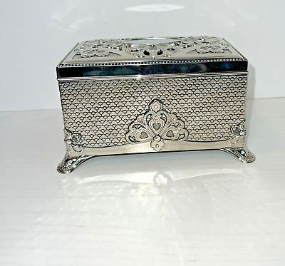 things remembered swarovski metal box|Things Remembered Silvertone Metal Music Jewelry Box .